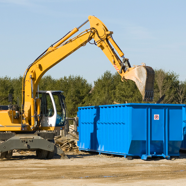 are there any restrictions on where a residential dumpster can be placed in Fox Lake WI